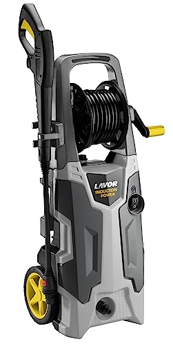 Lavor Hidrolimpiadora de agua fría CRUISER 160 Plus con enrollador de manguera en presión y motor de inducción, Presión max 160 bar, Caudal max 390 l/h, Motor 2200 Watt
