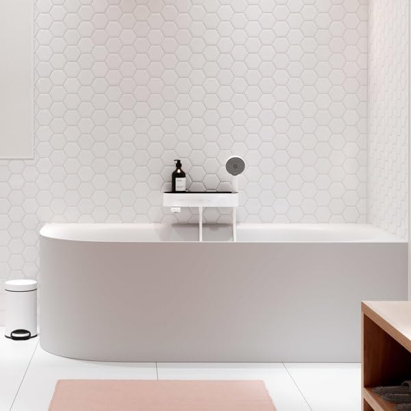 hansgrohe ShowerTablet Select Termostato de bañera 400 visto, blanco mate, 24340700
