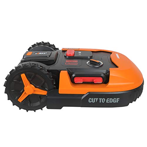 WORX Landroid L WR147E - Cortacésped para Jardines de hasta 1000 m², Plataforma Flotante Especialmente silenciosa