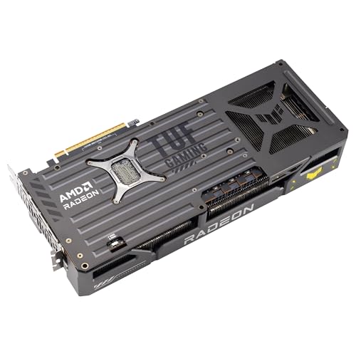 ASUS TUF Gaming Radeon RX 9070 XT OC Edition 16GB GDDR6, Tarjeta gráfica Gaming (PCIe 5.0, 16GB GDDR6, HDMI/DP 2.1, 3.125 Ranuras, Grado Militar, Revestimiento PCB, Ventiladores axial-Tech)