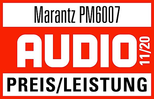 Marantz Professional Pm6007 Amplificador Hi-Fi Estéreo, 2 X 60 W, Entrada Óptica, Entrada Phono, Salida de Subwoofer, Color Negro