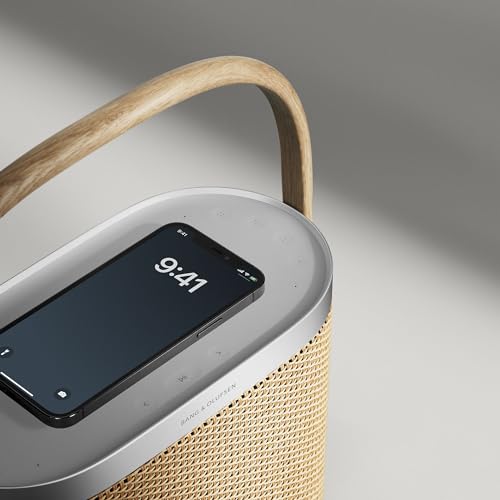 Bang & Olufsen Beosound A5 Potente Altavoz de Lujo Modular Bluetooth Portátil y WiFi para Uso en Casa o Exteriores con una Batería de Larga Duración y Cargador Inalámbrico Nordic Weave