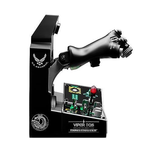 Thrustmaster Viper TQS Mission Pack para PC, Sistema de Cuadrante de Aceleración de Metal, Acelerador y Panel de Control Incluidos, Precisión con Efecto Hall, 64 Botones de Acción, 6 Ejes