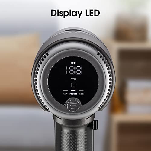 Hisense HVC6464A Aspirador Escoba sin cable, 25.2V, autonomía hasta 60 minutos , indicador LED de carga, accesorios para aspirar y fregar suelos con cepillo mopa