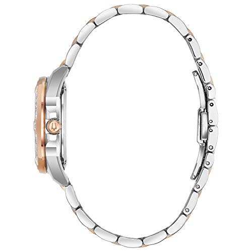 Bulova Reloj Analógico para Mujer de Cuarzo con Correa en Acero Inoxidable 98R234