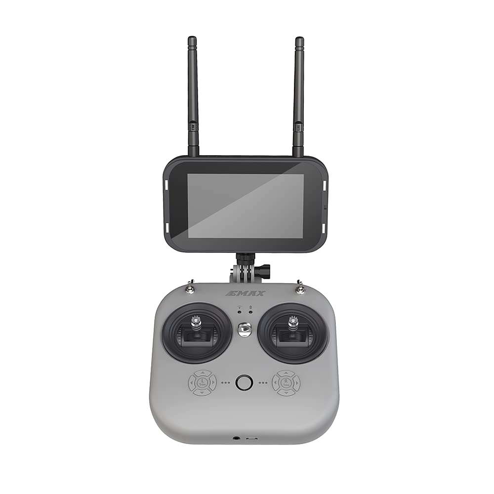 EMAX Tinyhawk 3 Plus Freestyle Drone RTF Kit Listo Para Volar FPV Analógico Drone Mini Racing Quadcopter Marco Duradero de Fibra de Carbono con Gafas y Transmisor para Niños Adultos y Principiantes