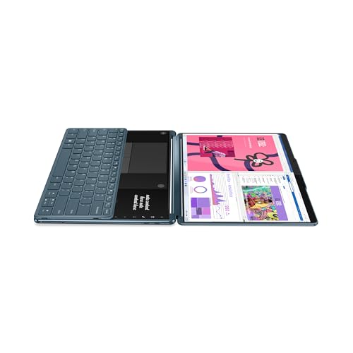 Lenovo Yoga Book 9 Gen 9 – Ordenador Portátil AI PC Convertible Doble Pantalla Táctil 13.3" 2.8K OLED (Intel Core Ultra 7 155U, 16GB RAM, 1TB SSD, Wi-Fi 6E, Win 11) Teclado QWERTY Español, Tidal Teal