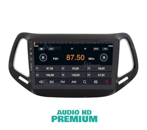Radio de Coche para Jeep Compass Android GPS Bluetooth WiFi USB Dab+ Touchscreen 10" 8core Carplay AndroidAuto