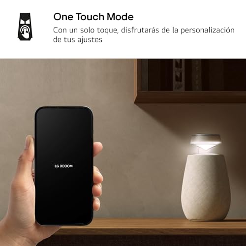 LG XBOOM 360 XO2T, Altavoz portátil, Bluetooth 5.3, Sonido Onmidireccional de 20W de Potencia, Iluminación LED Multicolor, Resistente al Agua y Polvo IP55, Color Negro