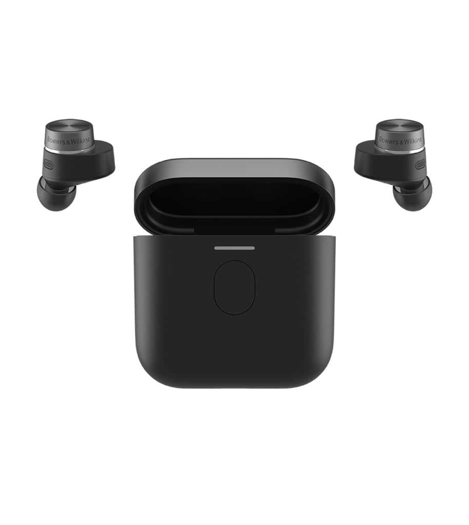 Bowers & Wilkins Pi7 S2 Auriculares inalámbricos True Wireless con Bluetooth, AptX, cancelación de Ruido Activa (ANC) y micrófonos Integrados, Negro Satinado