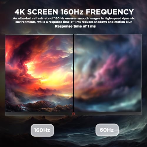 Konix Pantalla Gaming Stormfury 4K 27" PC, PS4, PS5, Switch, Xbox - Ultra HD 2160 px - 160 Hz - 1 ms - FreeSync - 2 x HDMI 2.1 - DisplayPort - Panel IPS