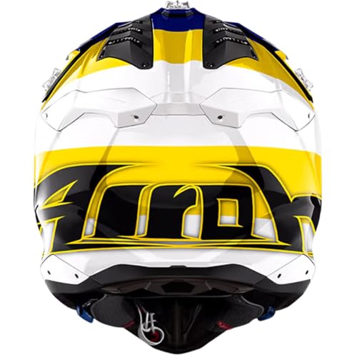 AIROH Aviator 3 Monarch Blue/Yellow Gloss L