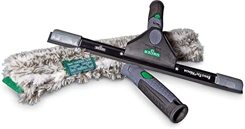 Unger Ninja Premium Glass Cleaner Set (Productos de alto rendimiento para limpieza profesional de cristales, 4 piezas) AKN12