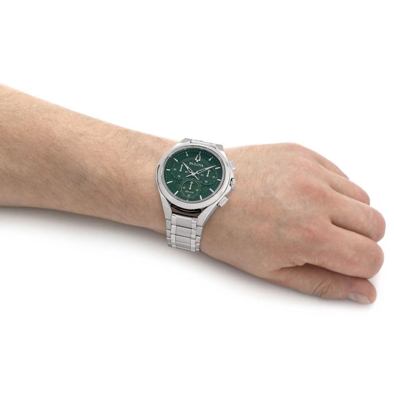 Bulova Reloj Cronógrafo para Mujeres de Cuarzo con Correa en Stainless Steel 96A297