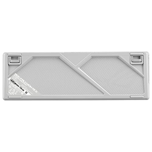 ASUS ROG Falchion Ace - Teclado Gaming Mecánico RGB 65% Compacto, ROG NX Red lubricados y Estabilizados, Teclas ABS, Conexión con KVM, Tres Ángulos, Funda, Blanco, Versión en español