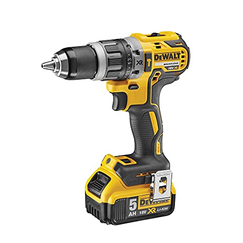 DEWALT DCK383P2T-QW - Kit de Herramientas XR, Taladro Percutor (DCD796), Amoladora (DCG412), Atornillador Impacto (DCF887), 2 Baterías Litio 5Ah (DCB184), Maletín TSTAK VI