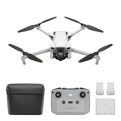 DJI Pack Mini 3 Vuela Más – Dron Mini con cámara y mando a distancia, ligero y plegable con vídeo 4K HDR, 38 min de tiempo de vuelo, Grabación vertical y funciones inteligentes