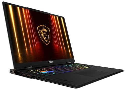 MSI Vector A18 HX Gaming Laptop de 18" QHD+ Pantalla de 240 Hz, AMD Ryzen 9 9955HX, NVIDIA GeForce RTX 5070 Ti, 32 GB DDR5, 1TB SSD, Windows 11 Home, Teclado QWERTZ, A9WHG-081