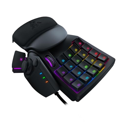Razer Tartarus Pro - Teclado de Interruptor Óptico Analógico (Actuación Ajustable, 32 Teclas Programables, 8 Perfiles de Alternancia Rápida, Rapid Trigger) Negro