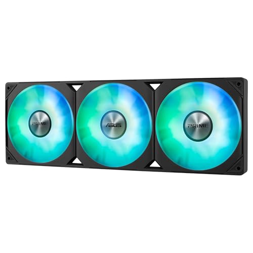 ASUS Prime LC 360 ARGB, Refrigerador líquido para CPU Todo en uno con Zona de Contacto con la CPU y Canales con Aletas, Bloque de Agua con Lentes de Espejo Infinito y Ventiladores ARGB