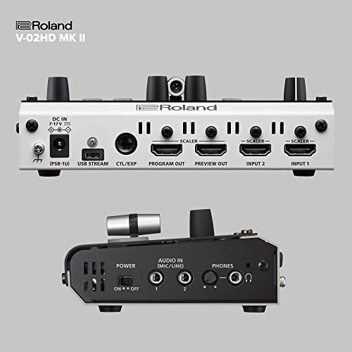 Roland V-02HD MK II Mezclador de vídeo para streaming, Black
