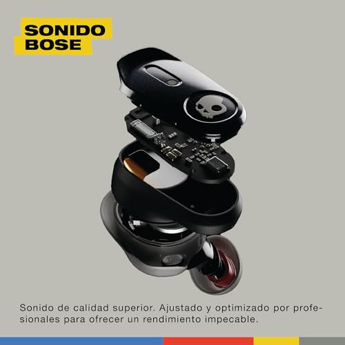 Skullcandy Auriculares inalámbricos Method 360 ANC Sonido Bose, audífonos Bluetooth, cancelación de Ruido, 40 Horas de autonomía, Resistentes al Sudor y Agua, micrófono para iPhone Android - Leopardo