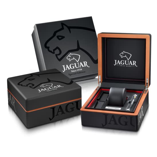 JAGUAR Reloj Modelo J688/1 de la colección Special Edition, Caja de 45 mm Correa de Caucho Negro para Caballero