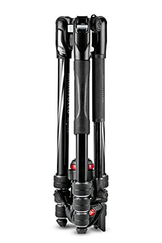 Manfrotto Befree Live Twist - Trípode de Viaje en Aluminio con Cierre de Rosca para Cámara Reflex, CSC, Cámaras Compactas - Para Contenido Creativo, Videos, Vlogging
