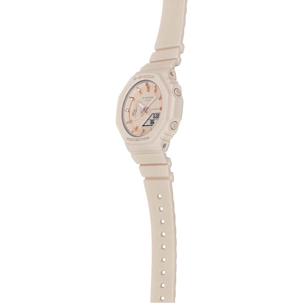 Casio Reloj Cuarzo Unisex 46.00mm con dial Análogico-Digital Rosa y Correa de Resina Rosa GMA-S2100-4AER