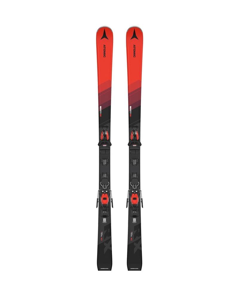 ATOMIC RX REDSTER – Esquís atómicos Rojos y Negros 149 cm – Equipo de esquí Ligero para Hombre y Mujer – Esquís para Principiantes y Conductores medianos – Esquís para Hombre y Mujer con fijación