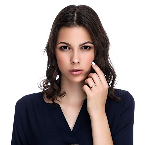 Orphelia Mujer 18 k (750) oro amarillo redondo blanco diamante