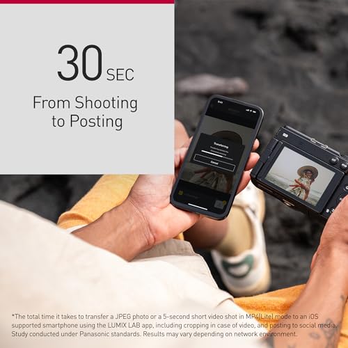 Panasonic Lumix DC-S9NE-K Cámara para Vlog con Fotograma Completo y Puerta Abierta sin Espejo, 24,2 MP, Vídeo 6K/4K, PDAF de 779 Puntos, Negro, con S-R1840 18-40mm S Lente De Cámara