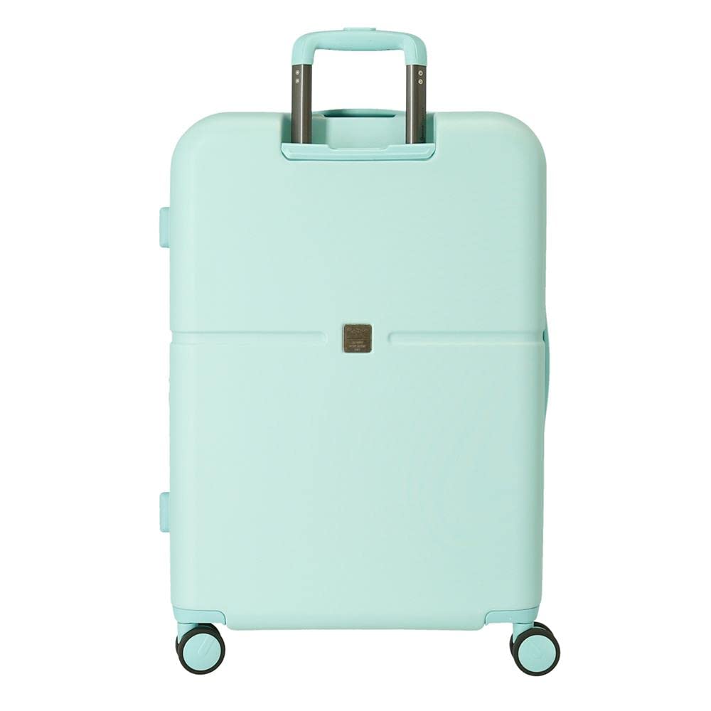 Pepe Jeans Chest Maleta mediana azul 48x70x28 cms Rígida ABS Cierre TSA integrado 79L 3,22 kgs 9 Ruedas dobles