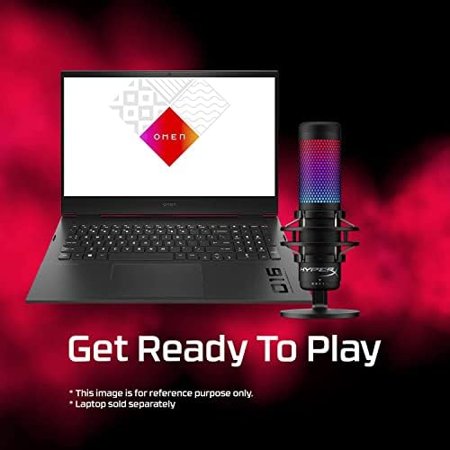 HyperX QuadCast S - Micrófono de condensador USB, iluminación RGB, soporte de choque antivibración, cuatro patrones polares, filtro pop, control de ganancia, para PC, PS4, PS5 y Mac, Negro