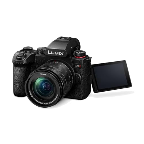 Panasonic LUMIX DC-G9M2ME Cámara Micro Cuatro Tercios sin Espejo, Lente Lumix G Vario 12-60mm F3.5-5.6, 25.2MP, 4K 120p/100p y 5.7K 30p/25p, Híbrido De Fase, OLED LVF, WiFi, Bluetooth, HDMI, Negro