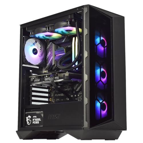 M.Red PC Gamer Powered by MSI CBT012-04 - Procesador Intel Core i5-14600KF, GeForce RTX 4070, 32 GB DDR5, 1 TB SSD NVMe, Windows 11 Familia