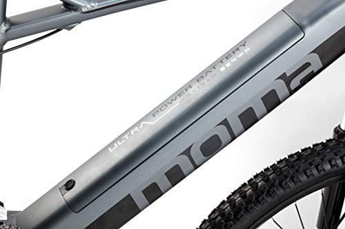 Moma Bikes Bicicleta Electrica, EMTB-27.5", Suspension Delantera, Shimano 24v, Frenos de Disco Hidraulicos, Bateria Integrada y extraíble Litio 48V 13Ah (Varias Tallas)