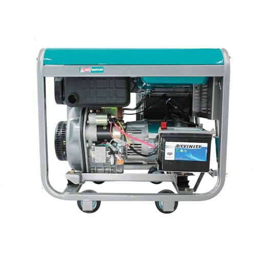 TOTAL - Generador Electrico Diesel | 5000 W | Grupo Electrogeno Silencioso |Trifasico | Mod. Tp450003