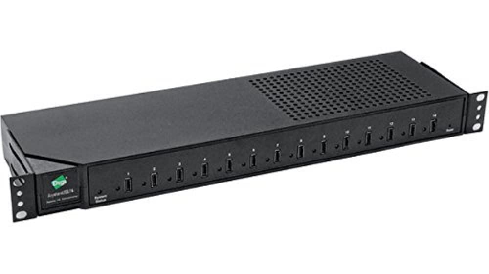 Digi Internacional AW-USB-14-W USB Ethernet, 14-USB Port Hub Multi-DIGI Negro