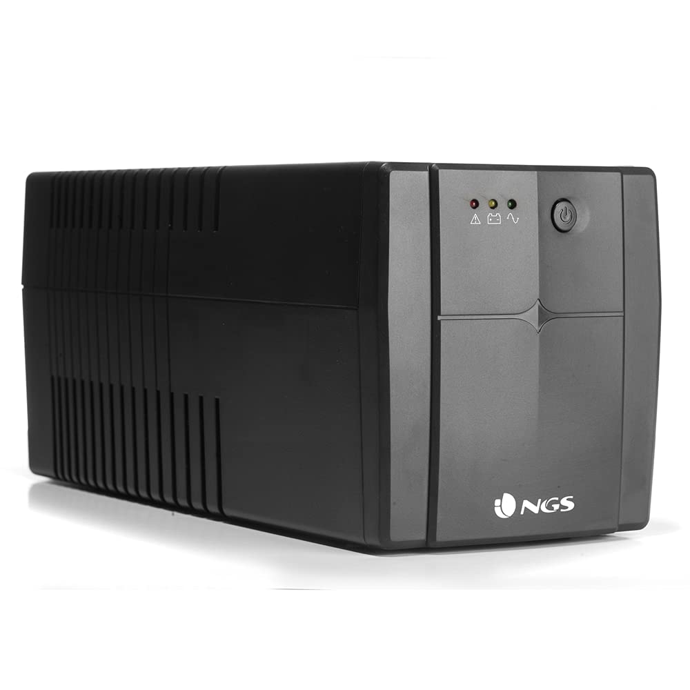 NGS FORTRESS1500V2 - Sistema de Alimentación Ininterrumpida SAI, Off Line UPS 1200 VA, Tensión Constante de Salida 720W para 4 Enchufes Schuko