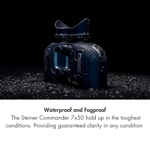Steiner Optics Marine Commander 7x50 - Prismáticos Profesionales Impermeables con brújula, Calidad Alemana, imágenes cristalinas