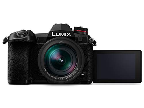 Panasonic Lumix DC-G9LEC-K Cámara Evil de 20.3 MP (20FPS AFC RAW, Estabilizador Óptico de 5 Ejes, Live Mos, 4K Ultra HD, Pantalla Táctil) Kit con Objetivo LEICA 12-60mm / F2.8-F4, Bluetooth, Negro