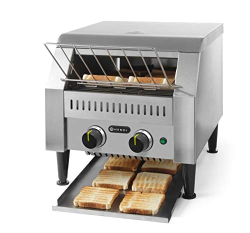 HENDI Tostador de cinta doble - 230V / 50Hz / 2240W - 418x368x(H)387 mm, plateado, acero inoxidable