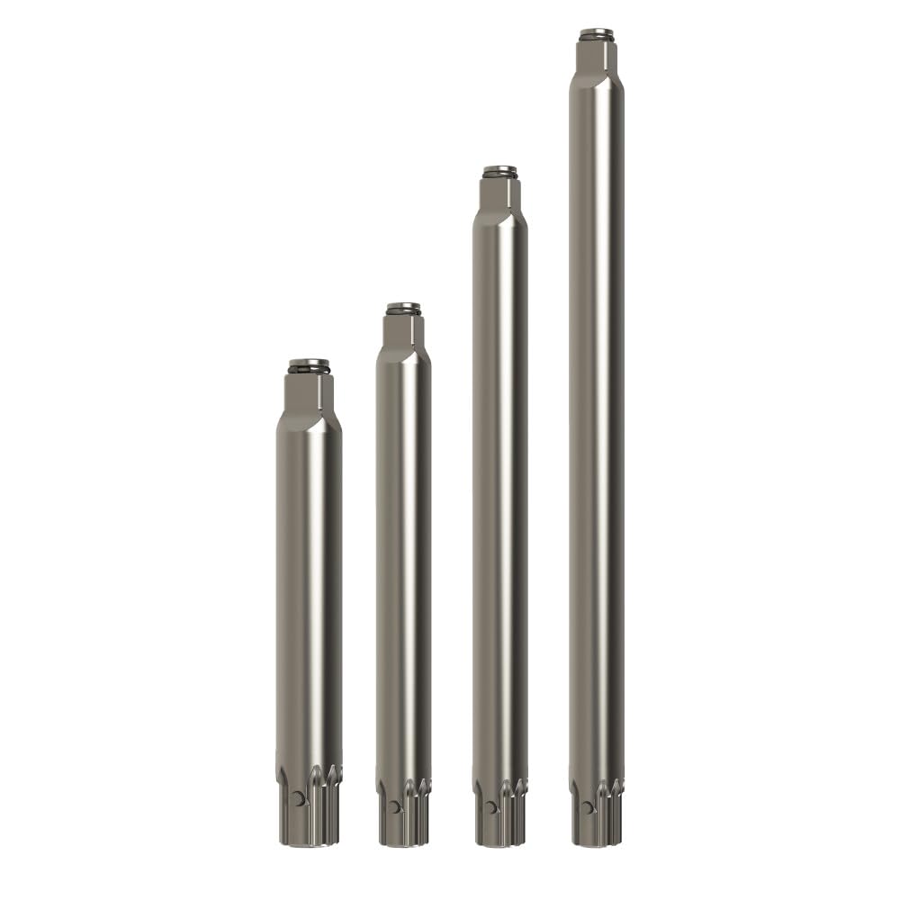 Ingersoll-Rand EAK44H DXS2 1/2" Drive 4" Extended, 6" Extended, 8" Extended y 10" Juego de 4 piezas de yunque extendido para llaves de impacto neumáticas DXS2 de la serie 2236