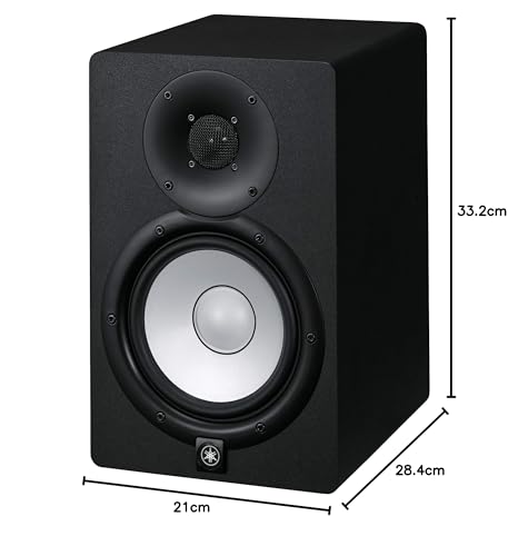 YAMAHA HS7 - PA, monitor de estudio autoamplificado para DJs, productores y artistas, Negro