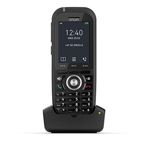 Snom 4423 M70 Terminal de teléfono DECT Identificador de Llamadas Negro M70, Negro, LCD, 5,08 cm (2"), 240 x 320 Pixeles, 262144 Colores, Ión de Litio