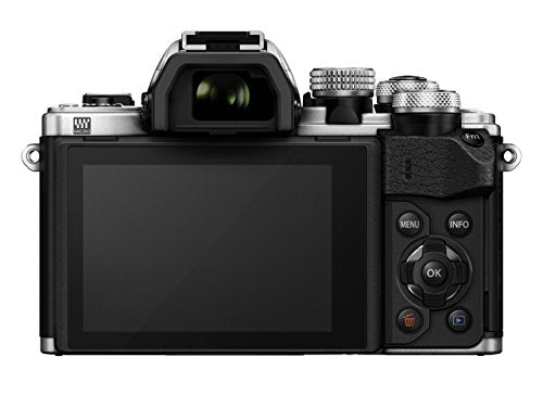 Olympus OM-D E-M10 Mark II cámara de Sistema Micro Cuatro Tercios, 16 megapíxeles, estabilizador de Imagen de Cinco Ejes, Visor electrónico, Plata