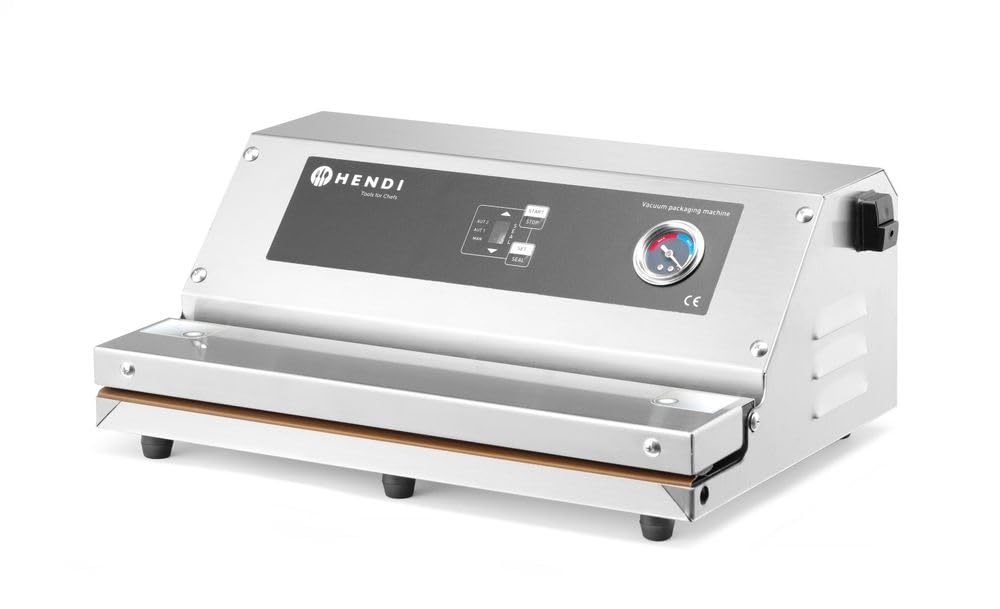 HENDI Máquina de envasado al vacío en cámara Profi Line - Tira de sellado de 350 mm - 230V / 250W - 370x280x(H)170 mm