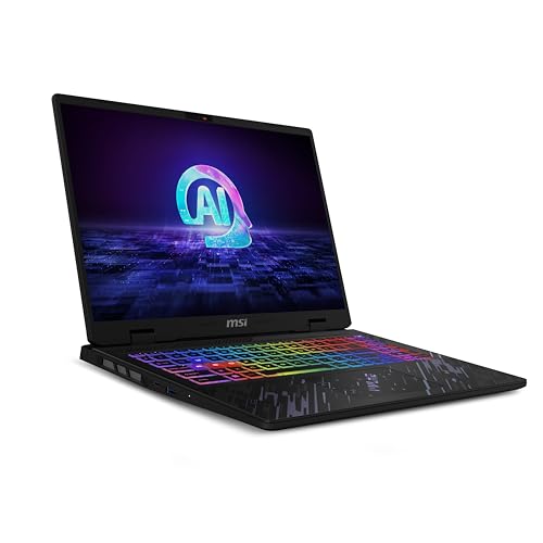 MSI Pulse 16 AI C1VFKG-006XFR Intel Core Ultra 7 155H Ordinateur portátil 40,6 cm (16") Quad HD+ 16 Go DDR5-SDRAM 1 a SSD NVIDIA GeForce RTX 4060 Wi-Fi 6E (802.11ax) Dos gratuit Noir