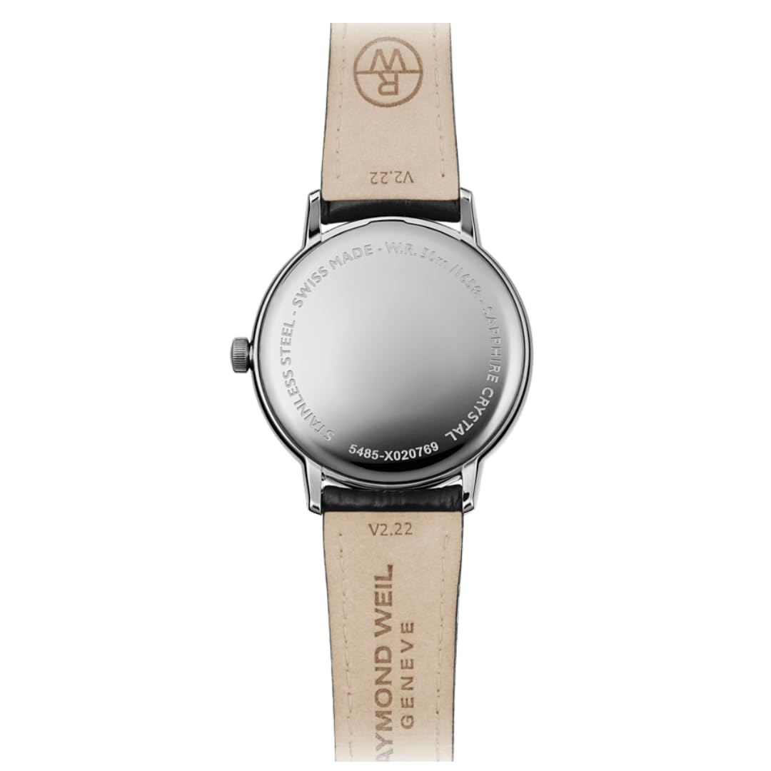 RAYMOND WEIL Reloj Analógico para Hombre de Cuarzo Suizo con Correa en Cuero 5485-STC-00658